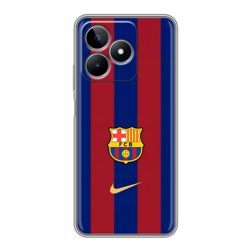 Силиконовый чехол на Realme C53 с принтом Барселона Barcelona