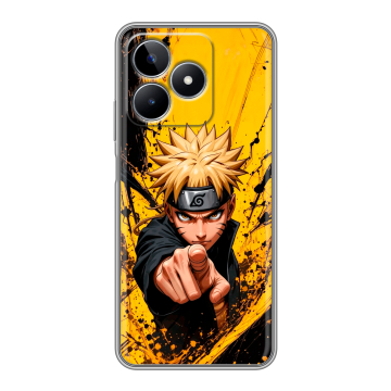 Силиконовый чехол на Realme C53 с принтом Naruto Наруто