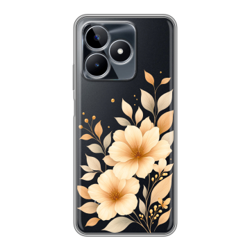 Силиконовый чехол на Realme C53 с принтом для девушки Силиконовый чехол на Realme C53 с принтом для девушки