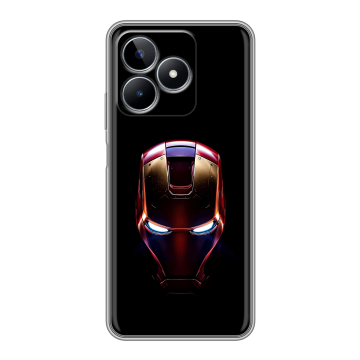 Силиконовый чехол на Realme C53 с принтом IronMan Железный человек