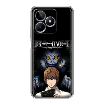 Силиконовый чехол на Realme C53 с принтом Death note Тетрадь смерти Силиконовый чехол на Realme C53 с принтом Death note Тетрадь смерти