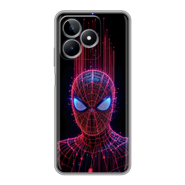 Силиконовый чехол на Realme C53 с принтом Spiderman Человек паук