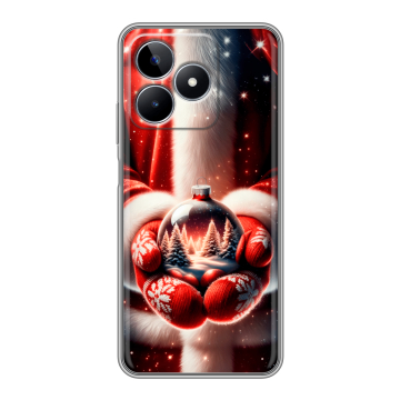 Силиконовый чехол на Realme C53 с принтом Новый год Силиконовый чехол на Realme C53 с принтом Новый год