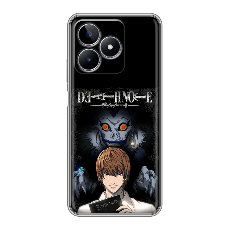 Силиконовый чехол на Realme C53 с принтом Death note Тетрадь смерти Силиконовый чехол на Realme C53 с принтом Death note Тетрадь смерти
