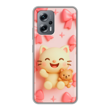Силиконовый чехол на Xiaomi RedMi Note 12T Pro с принтом для девочек Силиконовый чехол на Xiaomi RedMi Note 12T Pro с принтом для девочек