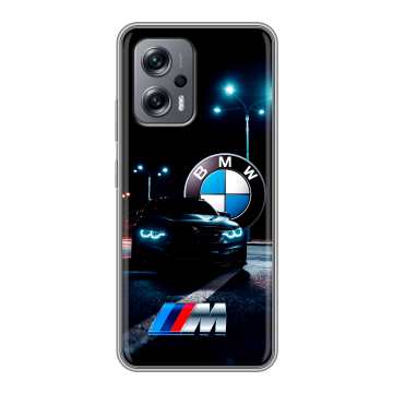 Силиконовый чехол на Xiaomi RedMi Note 12T Pro с принтом БМВ BMW Силиконовый чехол на Xiaomi RedMi Note 12T Pro с принтом БМВ BMW