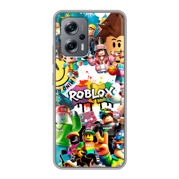 Силиконовый чехол на Xiaomi RedMi Note 12T Pro с принтом Roblox Роблокс Силиконовый чехол на Xiaomi RedMi Note 12T Pro с принтом Roblox Роблокс