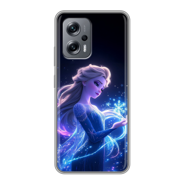 Силиконовый чехол на Xiaomi RedMi Note 12T Pro с принтом Холодное сердце Frozen Силиконовый чехол на Xiaomi RedMi Note 12T Pro с принтом Холодное сердце Frozen
