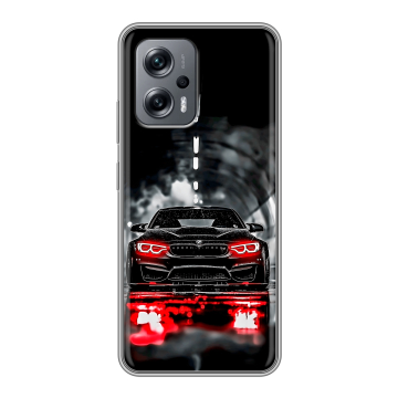 Силиконовый чехол на Xiaomi RedMi Note 12T Pro с принтом BMW БМВ Силиконовый чехол на Xiaomi RedMi Note 12T Pro с принтом BMW БМВ