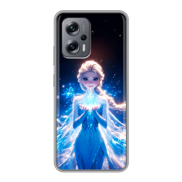 Силиконовый чехол на Xiaomi RedMi Note 12T Pro с принтом Холодное сердце Frozen Силиконовый чехол на Xiaomi RedMi Note 12T Pro с принтом Холодное сердце Frozen