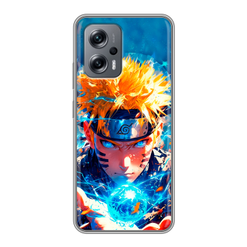 Силиконовый чехол на Xiaomi RedMi Note 12T Pro с принтом Аниме Наруто Naruto