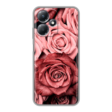Силиконовый чехол на Infinix Hot 30 Play с принтом Цветы розы