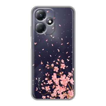 Силиконовый чехол на Infinix Hot 30 Play с принтом Ветка сакуры