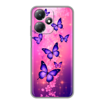 Силиконовый чехол на Infinix Hot 30 Play с принтом Бабочки