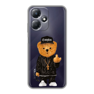 Силиконовый чехол на Infinix Hot 30 Play с принтом Мишка