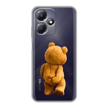 Силиконовый чехол на Infinix Hot 30 Play с принтом Медведь