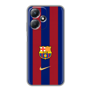 Силиконовый чехол на Infinix Hot 30 Play с принтом Барселона Barcelona