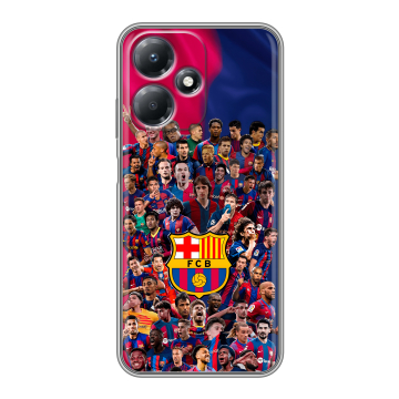 Силиконовый чехол на Infinix Hot 30 Play с принтом Барселона Barcelona