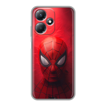 Силиконовый чехол на Infinix Hot 30 Play с принтом Spiderman Человек паук
