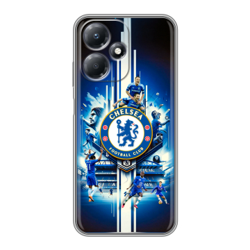 Силиконовый чехол на Infinix Hot 30 Play с принтом Chelsea Челси