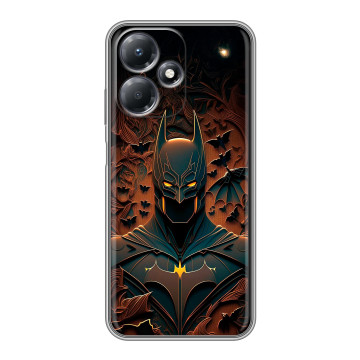 Силиконовый чехол на Infinix Hot 30 Play с принтом Batman Бэтмен
