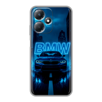 Силиконовый чехол на Infinix Hot 30 Play с принтом BMW БМВ