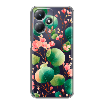 Силиконовый чехол на Infinix Hot 30 Play с принтом женский