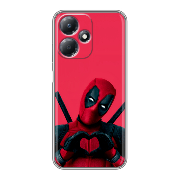 Силиконовый чехол на Infinix Hot 30 Play с принтом Дедпул Deadpool