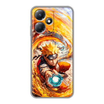 Силиконовый чехол на Infinix Hot 30 Play с принтом Аниме Наруто Naruto