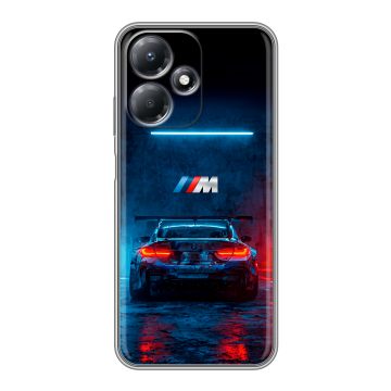 Силиконовый чехол на Infinix Hot 30 Play с принтом BMW БМВ