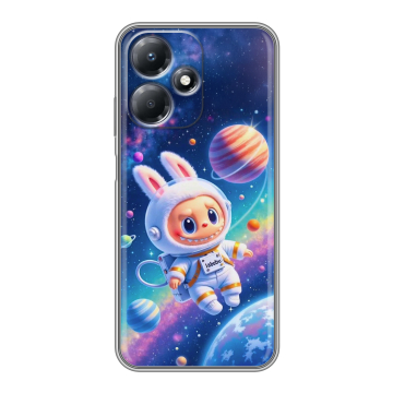 Силиконовый чехол на Infinix Hot 30 Play с принтом Labubu Лабубу