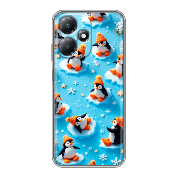 Силиконовый чехол на Infinix Hot 30 Play с принтом Новый год