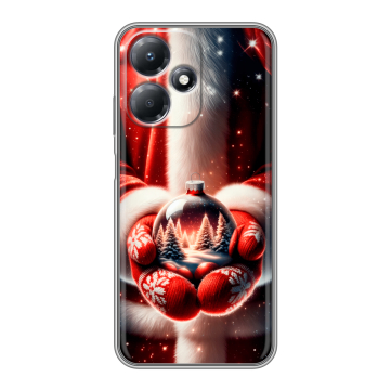 Силиконовый чехол на Infinix Hot 30 Play с принтом Новый год