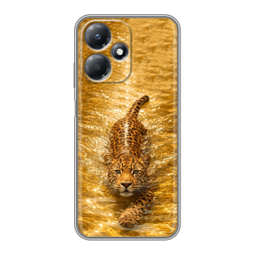 Силиконовый чехол на Infinix Hot 30 Play с принтом женский