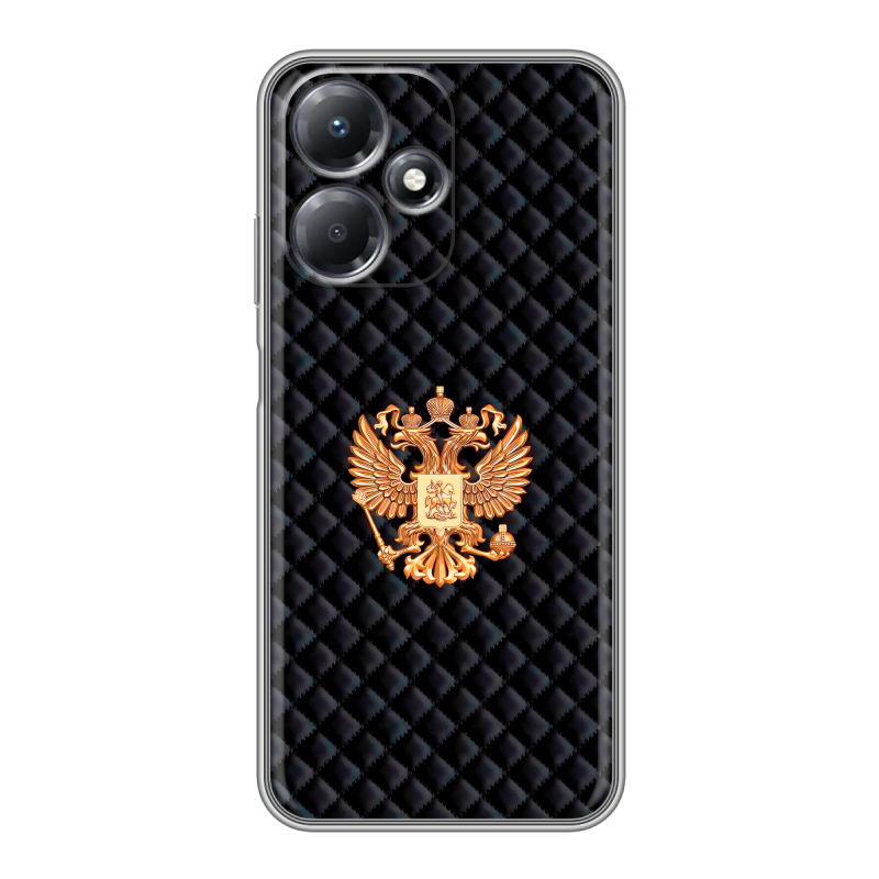 Силиконовый чехол на Infinix Hot 30 Play с принтом Герб России принт Силиконовый чехол на Infinix Hot 30 Play с принтом Герб России принт