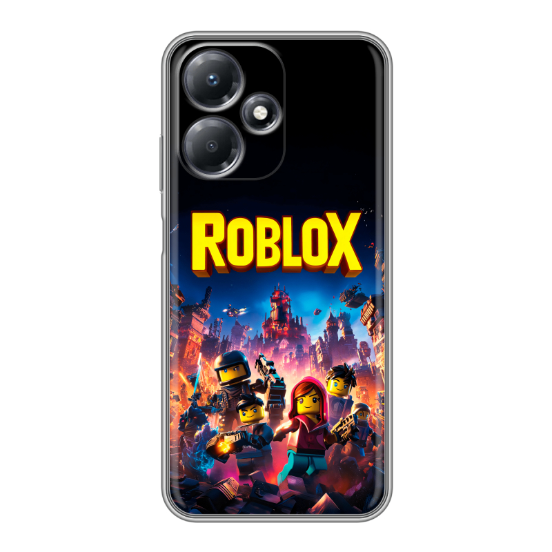 Силиконовый чехол на Infinix Hot 30 Play с принтом Roblox Роблокс Силиконовый чехол на Infinix Hot 30 Play с принтом Roblox Роблокс