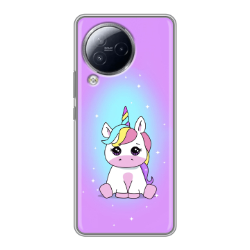 Силиконовый чехол на Xiaomi Civi 3 с принтом Единорог Силиконовый чехол на Xiaomi Civi 3 с принтом Единорог