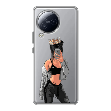 Силиконовый чехол на Xiaomi Civi 3 с принтом Женские принты Силиконовый чехол на Xiaomi Civi 3 с принтом Женские принты