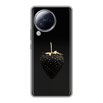 Силиконовый чехол на Xiaomi Civi 3 с принтом Черная клубника Силиконовый чехол на Xiaomi Civi 3 с принтом Черная клубника