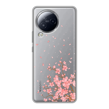 Силиконовый чехол на Xiaomi Civi 3 с принтом Ветка сакуры