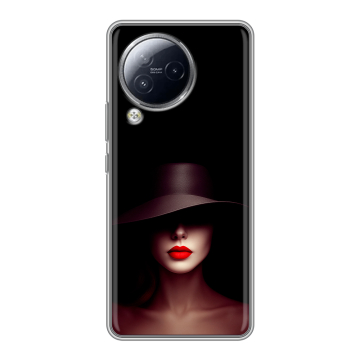 Силиконовый чехол на Xiaomi Civi 3 с принтом Девушка в шляпе Силиконовый чехол на Xiaomi Civi 3 с принтом Девушка в шляпе