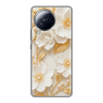 Силиконовый чехол на Xiaomi Civi 3 с принтом Цветы