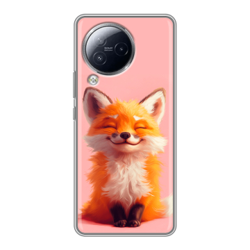 Силиконовый чехол на Xiaomi Civi 3 с принтом милая лиса