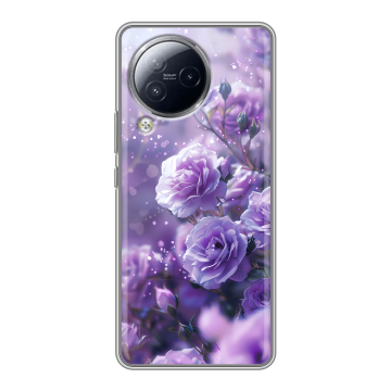 Силиконовый чехол на Xiaomi Civi 3 с принтом Розы цветы