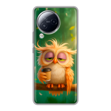 Силиконовый чехол на Xiaomi Civi 3 с принтом сова