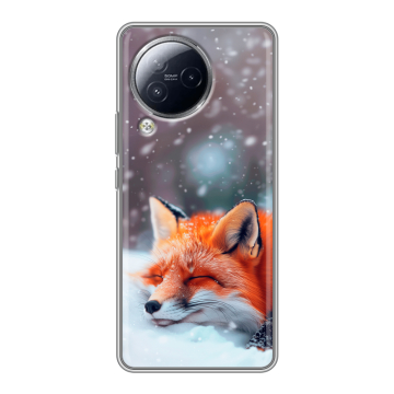 Силиконовый чехол на Xiaomi Civi 3 с принтом лиса