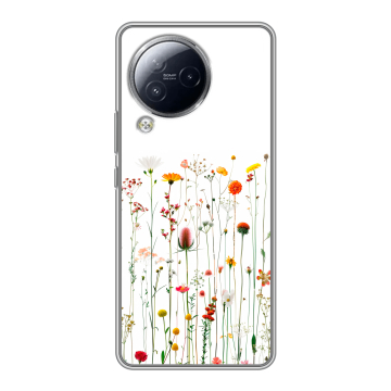Силиконовый чехол на Xiaomi Civi 3 с принтом цветы