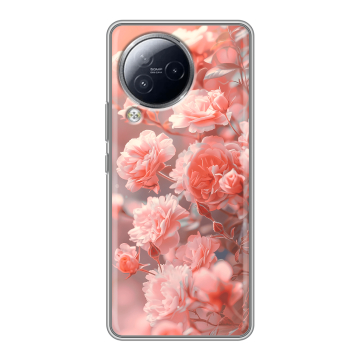Силиконовый чехол на Xiaomi Civi 3 с принтом Розы цветы