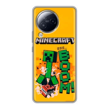 Силиконовый чехол на Xiaomi Civi 3 с принтом Майнкрафт Minecraft Силиконовый чехол на Xiaomi Civi 3 с принтом Майнкрафт Minecraft