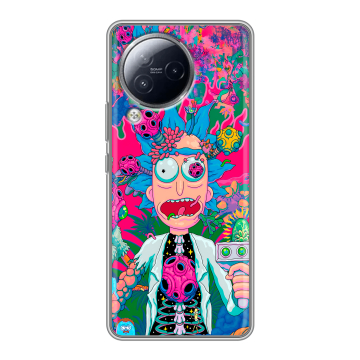 Силиконовый чехол на Xiaomi Civi 3 с принтом Рик и Морти Rick Morty Силиконовый чехол на Xiaomi Civi 3 с принтом Рик и Морти Rick Morty